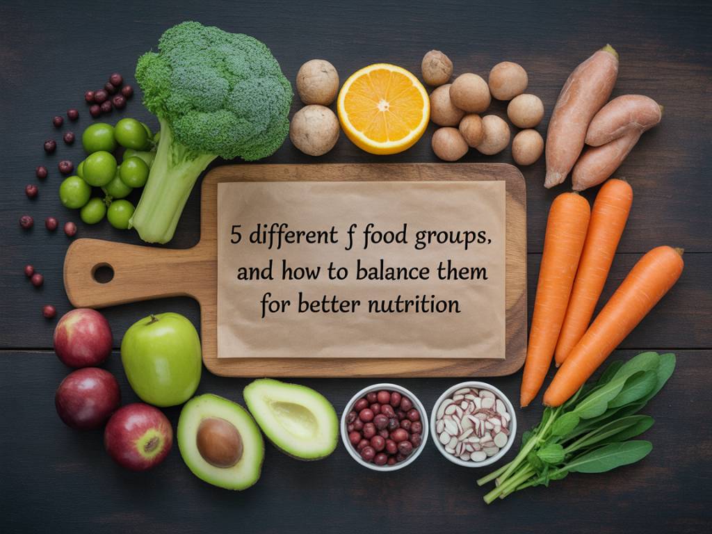 5 different food groups and how to balance them for better nutrition